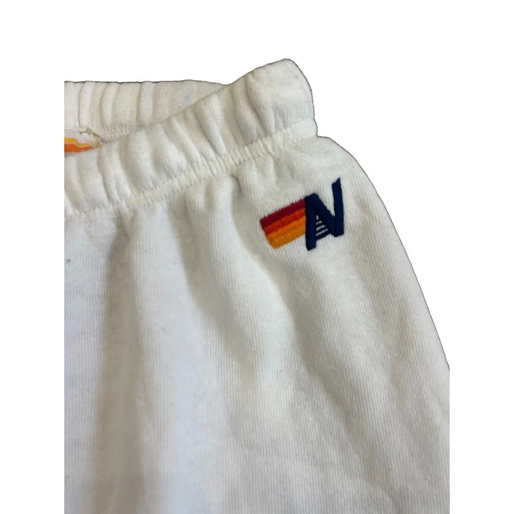 Aviator Nation Stars And Stripe white Sweatpants Patriotic USA Red White Blue - Picture 3 of 6